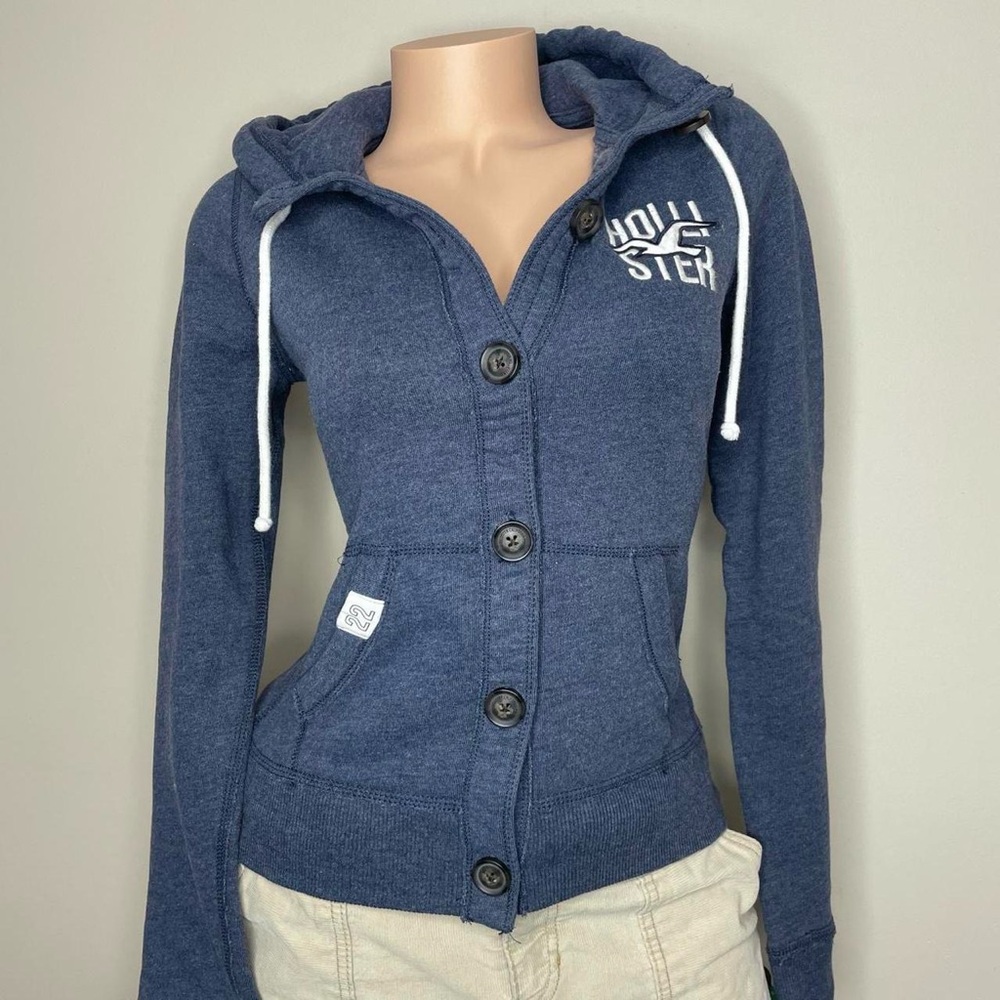 Vintage 2000s hollister hoodie 🤍 - Picture 4 of 6